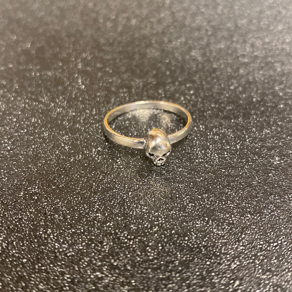 Sterling Silver Skull Ring Size 10